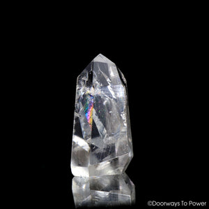 Rare Brookite in Natural Quartz Crystal Point | Synergy 12 Crystal