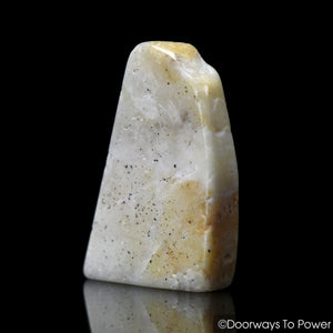 Honey & Cream Azeztulite Crystal Tumbled & Polished