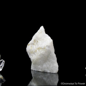 White Azeztulite Synergy 12 Crystal Altar Stone