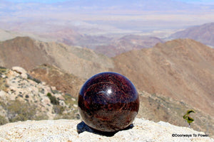Immaculate 4.5" GARNET Sphere 7 lbs A++ Collector Quality