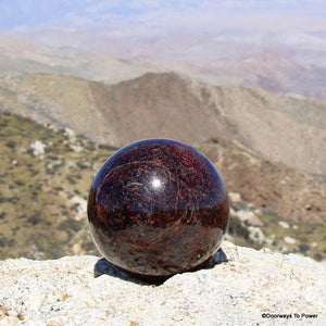 Immaculate 4.5" GARNET Sphere 7 lbs A++ Collector Quality
