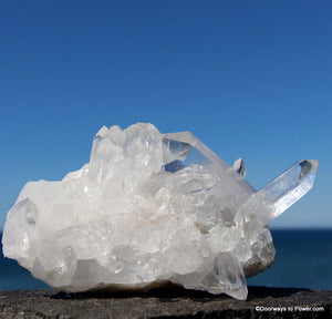 Rare 5.1" John of God Quartz Crystal Cluster