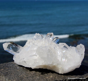 Rare 5.1" John of God Quartz Crystal Cluster