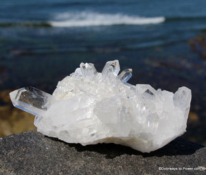 Rare 5.1" John of God Quartz Crystal Cluster