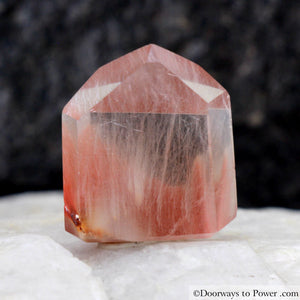 Angel Phantom Amphibole Quartz Channeling Crystal Point - Rare