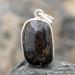 Nuummite Magicians Stone Pendant Very Rare * Mine is Closed * A ++ QUALITY