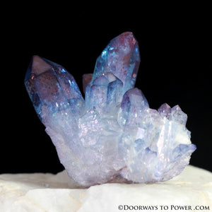 INDIGO Aura Pleiadian Starbrary Channeling ISIS Twin Crystal Cluster