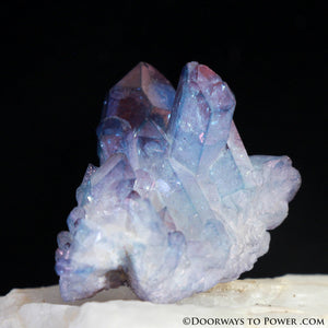 INDIGO Aura Pleiadian Starbrary Channeling ISIS Twin Crystal Cluster