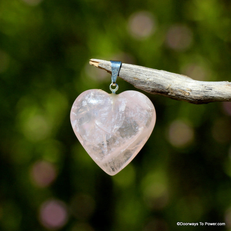 Quartz sales heart pendant