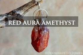 Red Aura Amethyst