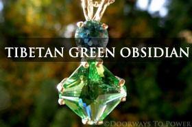 Tibetan Green Obsidian