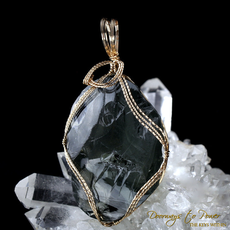 The MATRIX Andara Crystal Pendant 14k 'Believe the Unbelievable'
