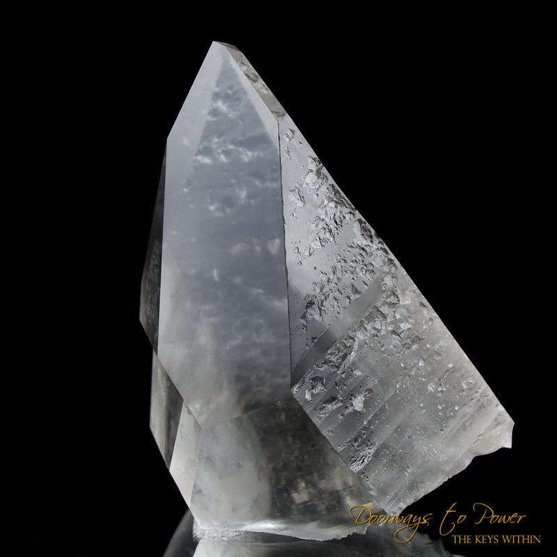 Golden Lemurian Lightning Strike Quartz Crystal Point