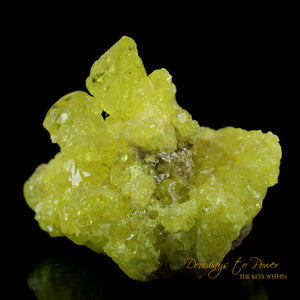 Fine Native SULFUR Crystal Specimen Bolivia 'Transformation & Balance'