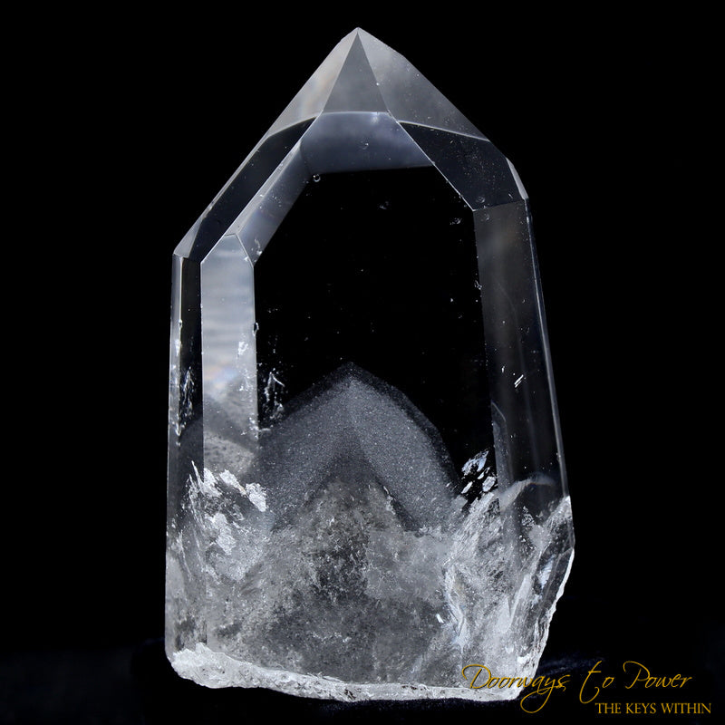 Black Phantom Lemurian Quartz Portal Time Link Crystal 'The Protector'