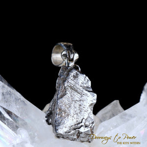 Campo del Cielo Meteorite Pendant 'Galactic Star Being' .925 SS