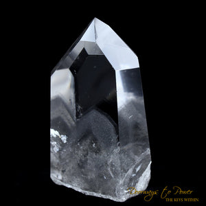 Black Phantom Lemurian Quartz Portal Time Link Crystal 'The Protector'