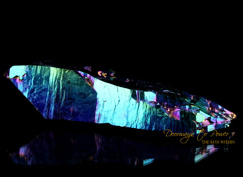Titanium Aura Quartz Master Record Keeper Crystal 'Frequency Shifter'