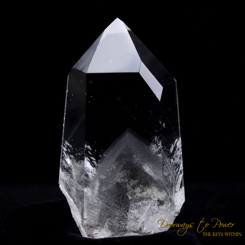 Black Phantom Lemurian Quartz Portal Time Link Crystal 'The Protector'