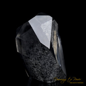 Black Phantom Lemurian Quartz Master Crystal 'The Protector' 