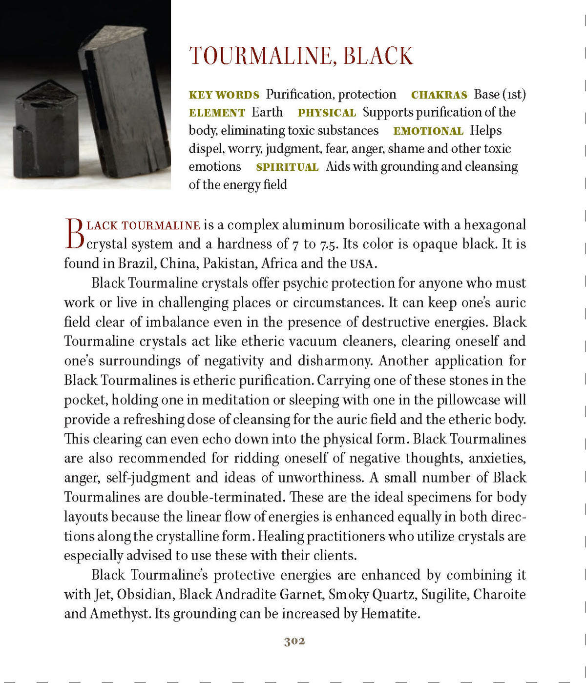 Black Tourmaline Crystal Properties