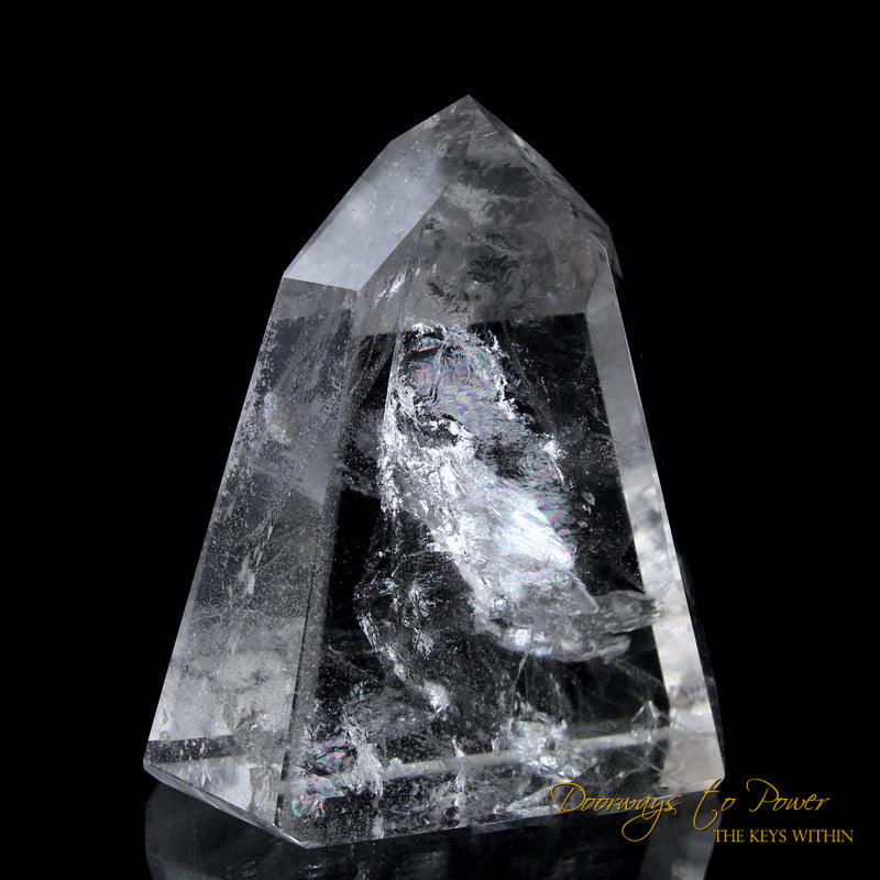 Clear Quartz Channeling Master Crystal 'Angelic Infinity Point'