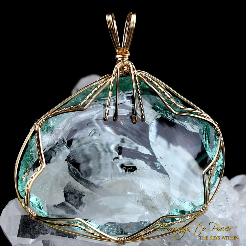 Aqua Serenity Andara Pendant 14k 'Atlantean Hologram' Ultra Rare 1995