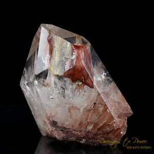 Angel Phantom Amphibole Quartz Crystal Point