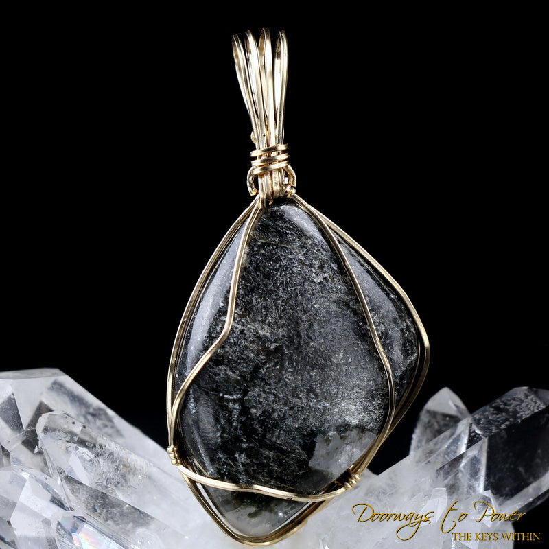 Azozeo Phenacite Crystal Pendant 14k