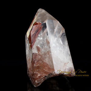 Angel Phantom Amphibole Quartz Crystal Point