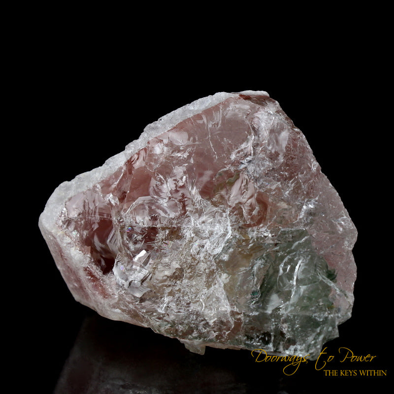 Pink Dreamsicle Lemurian Quartz Crystal Record Keeper 