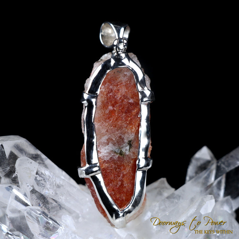 Sunstone Crystal Dragon Carving Talisman 'Pure Manifestation'
