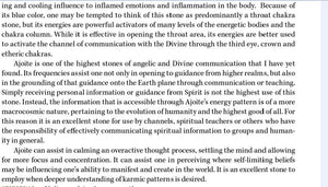 Ajoite Crystal Properties