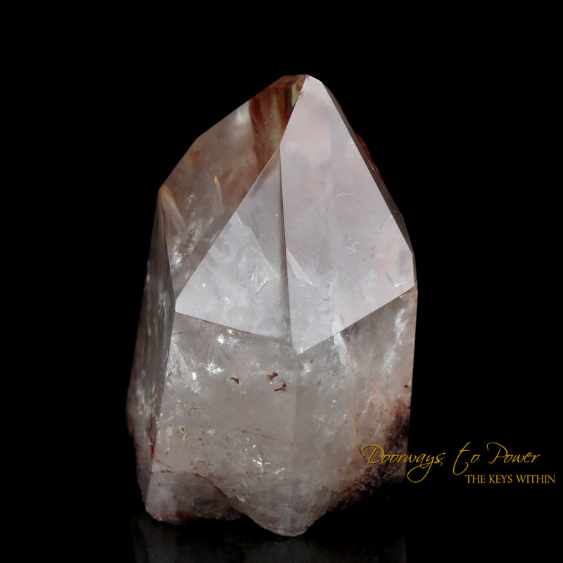 Angel Phantom Amphibole Quartz Crystal Point