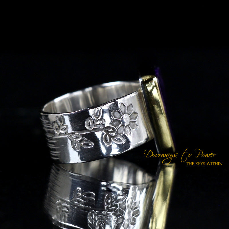 Sugilite Crystal Ring SS 'Beacon of Light' 7 1/2