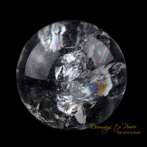 Starseed Lemurian Seed Quartz Crystal Sphere Ball 'Holographic Connection'