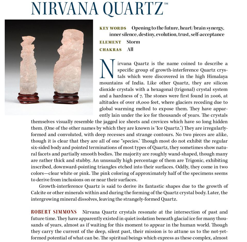 Nirvana Quartz Crystal Properties