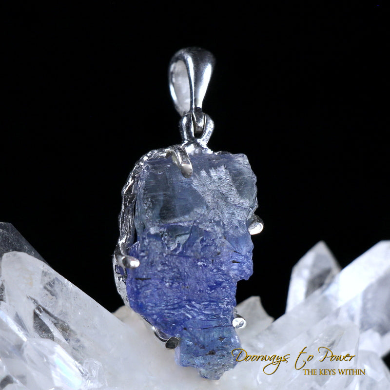 Tanzanite Crystal Pendant SS