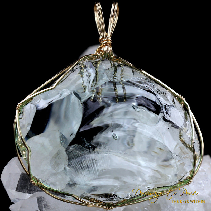 Aqua Serenity Andara Pendant 14k 'Atlantean Hologram' Ultra Rare 1995