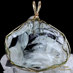 Aqua Serenity Andara Pendant 14k 'Atlantean Hologram' Ultra Rare 1995