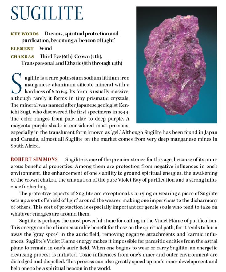 Sugilite Light Language Crystal Pendant™ 22k 'Beacon of Light'