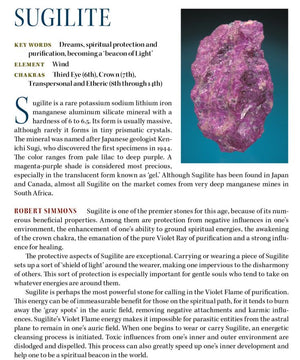 Sugilite Light Language Crystal Pendant™ 22k 'Beacon of Light'