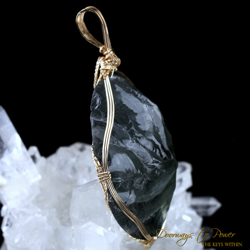 The MATRIX Andara Crystal Pendant 14k 'Believe the Unbelievable'