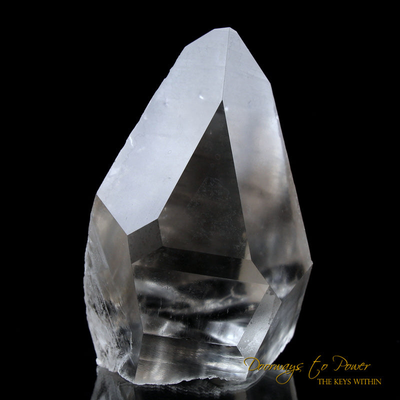 Golden Lemurian Lightning Strike Quartz Crystal Point