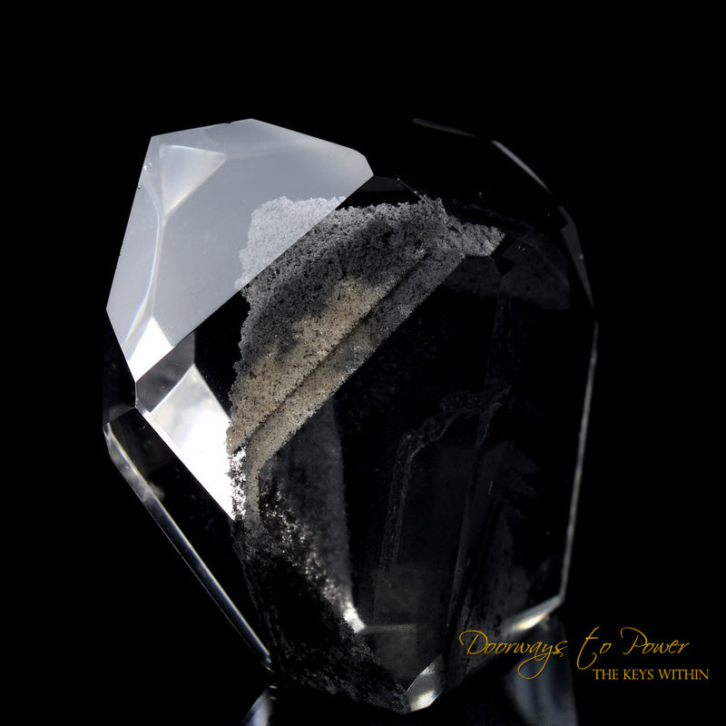 Black Phantom Lemurian Quartz Master Crystal 'The Protector' 
