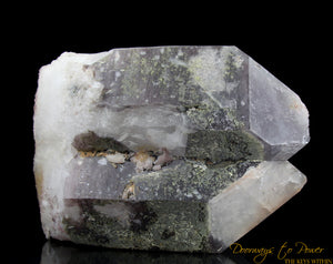 XL Ajoite Twin Quartz Crystal 