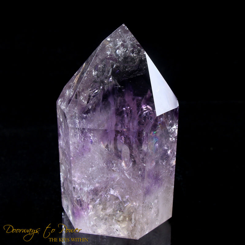 Amethyst Phantom Quartz Channeling Crystal Point