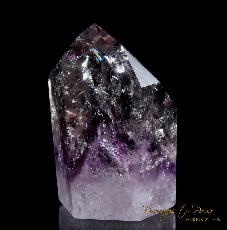 Amethyst Phantom Quartz Temple Heart Dow Crystal
