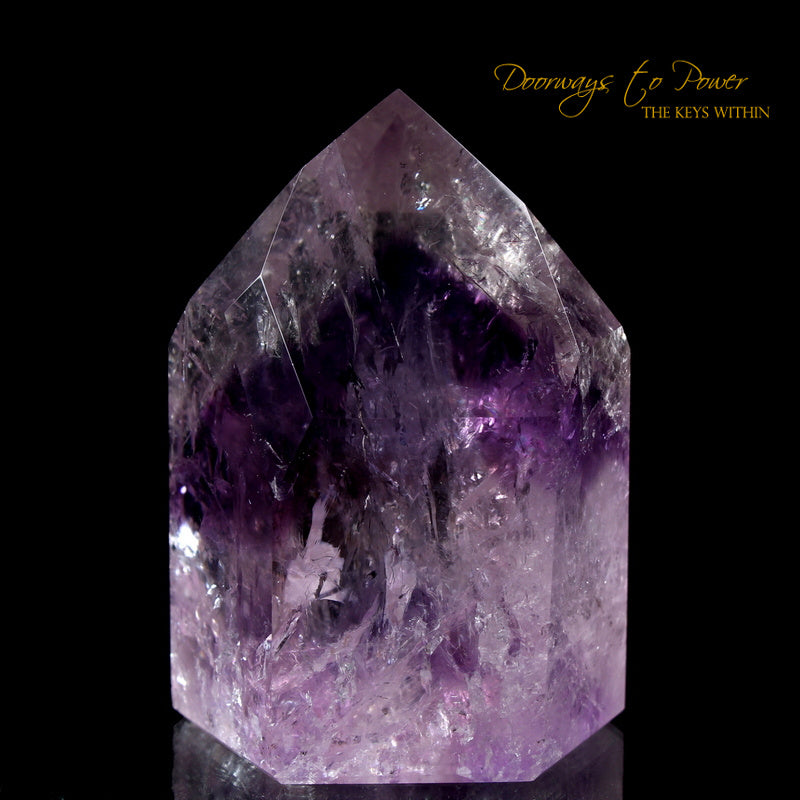 Amethyst Phantom Temple Heart Dow Quartz Crystal Point