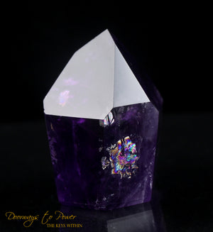 Amethyst Quartz Crystal Point Devic Temple Heart Dow